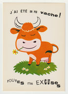 I was a bit stupid!  All Apologies! - Vintage Original Postcard # 5680 - Hand Written 1980's