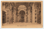 St. Peter's Basilica, Rome, Italy - Vintage Original Postcard # 5691 - Post Marked November 2, 1913