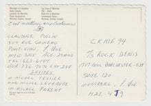 Load image into Gallery viewer, Greetings from Montreal, Quebec, Canada Vintage Original Postcard # 5695 - Hand Written 1980's
