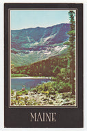 Mt. Katahdin, Maine, USA (Chimmey Pond Campground) Vintage Original Postcard # 5701 - Post Marked August 20, 1987