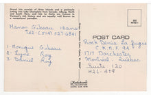 Load image into Gallery viewer, Greetings from Lake Champlain Islands, Vermont, USA Vintage Original Postcard # 5704 - Hand Written 1970's
