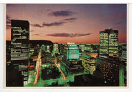 Montreal Skyline by Night - Montreal, Quebec, Canada - Vintage Original Postcard # 5705 - Post Marked October 4, 1983