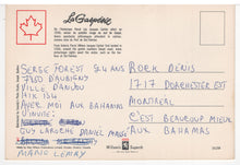 Load image into Gallery viewer, Sainte Therese-de-Gaspe, Quebec, Canada - Vintage Original Postcard # 5707 - Hand Written - 1980's
