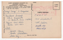 Load image into Gallery viewer, Canadian Historical Museum, Montreal, Quebec, Canada (The Founding of Montreal) Vintage Original Postcard # 5709 - Post Marked October 10, 1983
