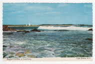 Louisbourg Coastline, Cabot Trail Scenic View, Nova Scotia, Canada Vintage Original Postcard # 5717 - Hand Written 1983