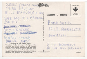 Hopewell Rocks, New Brunswick, Canada Vintage Original Postcard # 5720 - Hand Written 1983