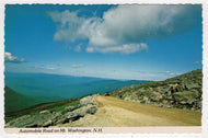 Automobile Road on Mt. Washington, New Hampshire, USA Vintage Original Postcard # 5724 - Hand Written 1983