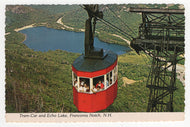 Echo Lake Tram-Car, Franconia Notch, New Hampshire, USA Vintage Original Postcard # 5725 - Hand Written 1983