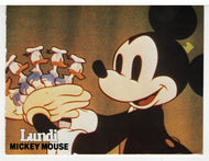 Monday - Mickey Mouse Vintage Original Postcard # 5744 - Post Marked October 1, 1983