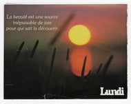 Monday - 'Beauty is an Inexhaustible Source of Joy for Those who Know How to Discover it.' Vintage Original Postcard # 5745 - Post Marked 1983