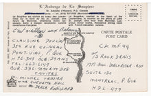 Load image into Gallery viewer, Soupiere Inn, St. Adolphe, Quebec, Canada Vintage Original Postcard # 5747 - Hand Written 1983

