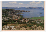 Gourock Firth of Clyde, Cowal Peninsula, Scotland Vintage Original Postcard # 5750 - Post Marked October 17, 1996