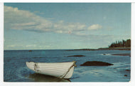 Peaceful Canadian Lake - Row Boat - Vintage Original Postcard # 5754 - Post Marked October 8, 1983