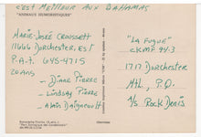 Load image into Gallery viewer, I Love the Diet - 'Bananas' Vintage Original Postcard # 5755 - Hand Written 1980's
