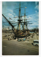 H.M.S, Victory Ship, England Vintage Original Postcard # 5762 - Post Marked April 3, 1967