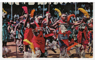 Tribal Dances, Johannesburg, South Africa Vintage Original Postcard # 5774 - Post Marked October 24, 1973