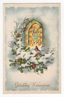 Happy New Year - Gelukkig Nieuwjaar Vintage Original Postcard # 5810 - Post Marked 1960's