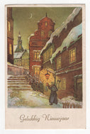 Happy New Year - Gelukkig Nieuwjaar Vintage Original Postcard # 5813 - Post Marked January 2, 1984