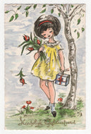 Congratulations - Hartelijk Gefeliciteerd Vintage Original Postcard # 5820 - Post Marked 1980's