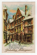 Happy New Year - Gelukkig Nieuwjaar Vintage Original Postcard # 5829 - Post Marked 1964