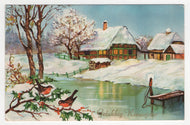 Happy New Year - Gelukkig Nieuwjaar Vintage Original Postcard # 5833 - Post Marked December 31, 1959