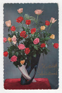 Congratulations - Hartelijk Gefeliciteerd Vintage Original Postcard # 5845 - Post Marked 1963