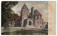 Millicent Library, Fairhaven, Massachusetts, USA Vintage Original Postcard # 2218 - Post Marked December 8, 1907