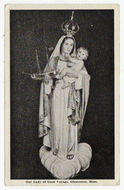 Our Lady of Good Voyage, Gloucester, Massachusetts, USA Vintage Original Postcard # 2257 - Post Marked July 26, 1953 - VG