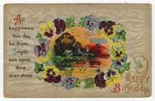 Load image into Gallery viewer, A Happy Birthday - Vintage Original Postcard # 2259 - Hand Written 1913
