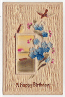 A Happy Birthday - Vintage Original Postcard # 2260 - Hand Written 1912 - VG