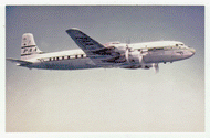 Pan American Airways - Airplane - Douglas DC-7B USA Vintage Original Postcard # 2266 - 1980's - Mint