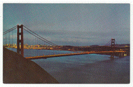 Golden Gate Bridge, San Francisco, California, USA Vintage Original Postcard # 2286 - New - 1960's - NM