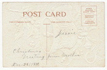Load image into Gallery viewer, With Best Christmas Wishes Vintage Original Postcard # 2291 - Hand Written December 25, 1911 - VG

