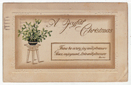 A Joyful Christmas Vintage Original Postcard # 2294 - Post Marked December 21, 1920 - VG
