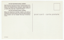 Load image into Gallery viewer, Hilton International, Quebec City, Quebec, Canada Vintage Original Postcard # 2296 - New - 1960's - NM
