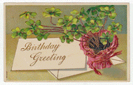 Birthday Greeting - Vintage Original Postcard # 2302 - New - Early 1900's - NM