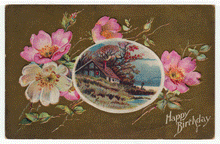 Load image into Gallery viewer, Happy Birthday - Vintage Original Postcard # 2303 - Hand Written - Dated 1923
