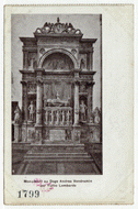 Monument to Doge Andrea Vendramin by Tullio Lombardo, Italy Vintage Original Postcard # 2318 - New - 1940's