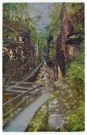 The Flume Gorge, Franconia Notch, New Hampshire, USA - Vintage Original Postcard # 2326 - New - 1960's - NM