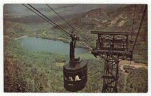 Load image into Gallery viewer, Cannon Mountain Aerial Tramway, Franconia Notch, New Hampshire, USA - Vintage Original Postcard # 2327 - New - 1960's - NM
