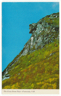 Great Stone Face, Franconia Notch, New Hampshire, USA - Vintage Original Postcard # 2340 - Hand Written 1960's - VG
