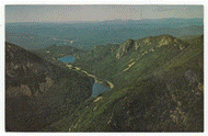 Aerial View of Franconia Notch, New Hampshire, USA - Vintage Original Postcard # 2341 - Post Marked September 16, 1976 - VG