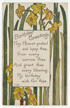 Load image into Gallery viewer, Birthday Greetings - Vintage Original Postcard # 2352 - Hand Written - Early 1900s - VG

