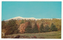 Load image into Gallery viewer, Mt. Mansfield, Vermont, USA (First Snow) - Vintage Original Postcard # 2360 - New - 1960's - VG
