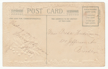 Load image into Gallery viewer, Christmas Greetings - Vintage Original Postcard # 2370 - Hand Written - Early 1900's - VG

