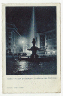 Triton Fountain, Rome, Italy Vintage Original Postcard # 2377 - New - 1940's - VG