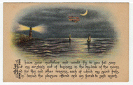 Friendship & Regrets - Vintage Original Postcard # 2390 - New - Early 1900's - NM