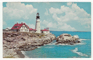 Lonesome Lookout - Lighthouse, USA - Vintage Original Postcard # 2391 - New - Early 1960's - NM