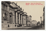Museum of the Beaux-Arts, Brussels, Belgium - Vintage Original Postcard # 2413 - New - 1940's - NM