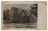 A Local Church Building (Unknown) Vintage Original Postcard # 2416 - New - 1940's VG